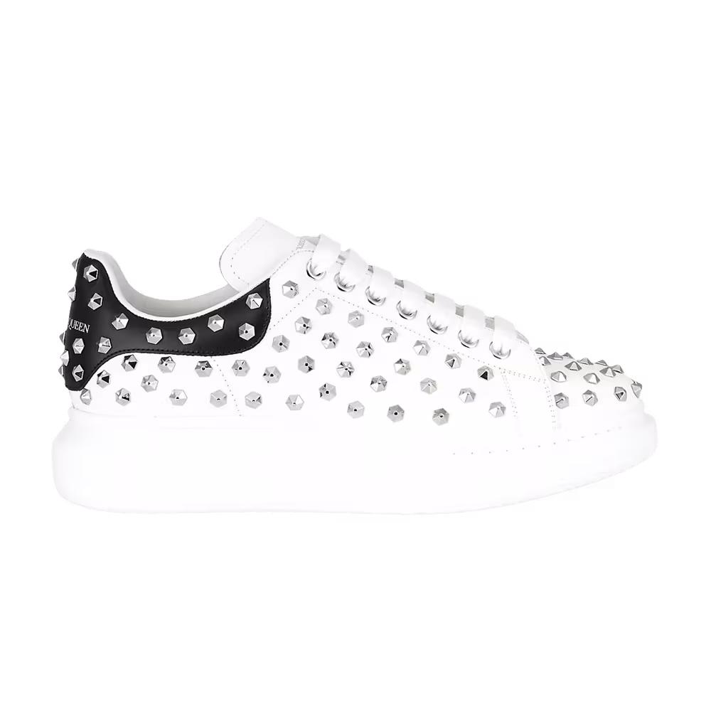 Alexander McQueen Oversized Sneaker White Black Studded
