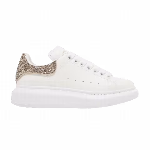 Alexander McQueen Wmns Oversized Sneaker 'White Calico Glitter'