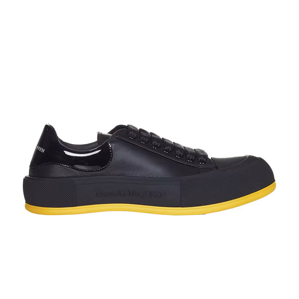 Alexander McQueen Deck Plimsoll Black Pop