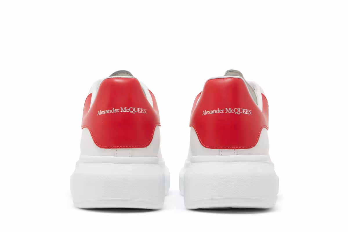 Alexander McQueen Oversized Sneaker White Lust Red, view 7
