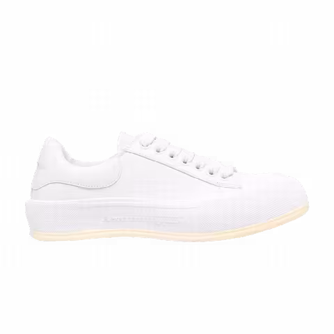 Alexander McQueen Deck Lace Plimsoll 'Optic White Cream'