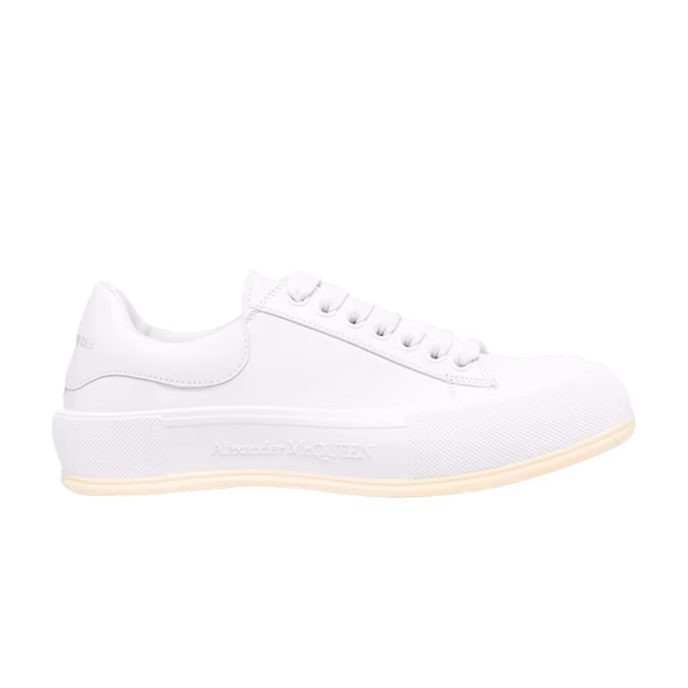 Alexander McQueen Deck Lace Plimsoll Optic White Cream