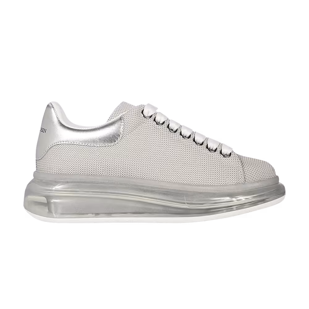 Alexander McQueen Women's Oversized Sneaker Transparent Sole - Silver