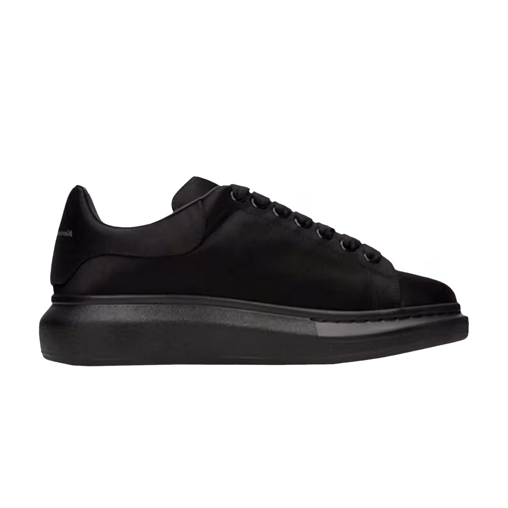 Alexander McQueen Oversized Sneaker Black Satin