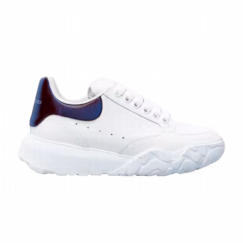 Alexander McQueen Oversized Court Trainer 'White Chrome Green Lenticular'