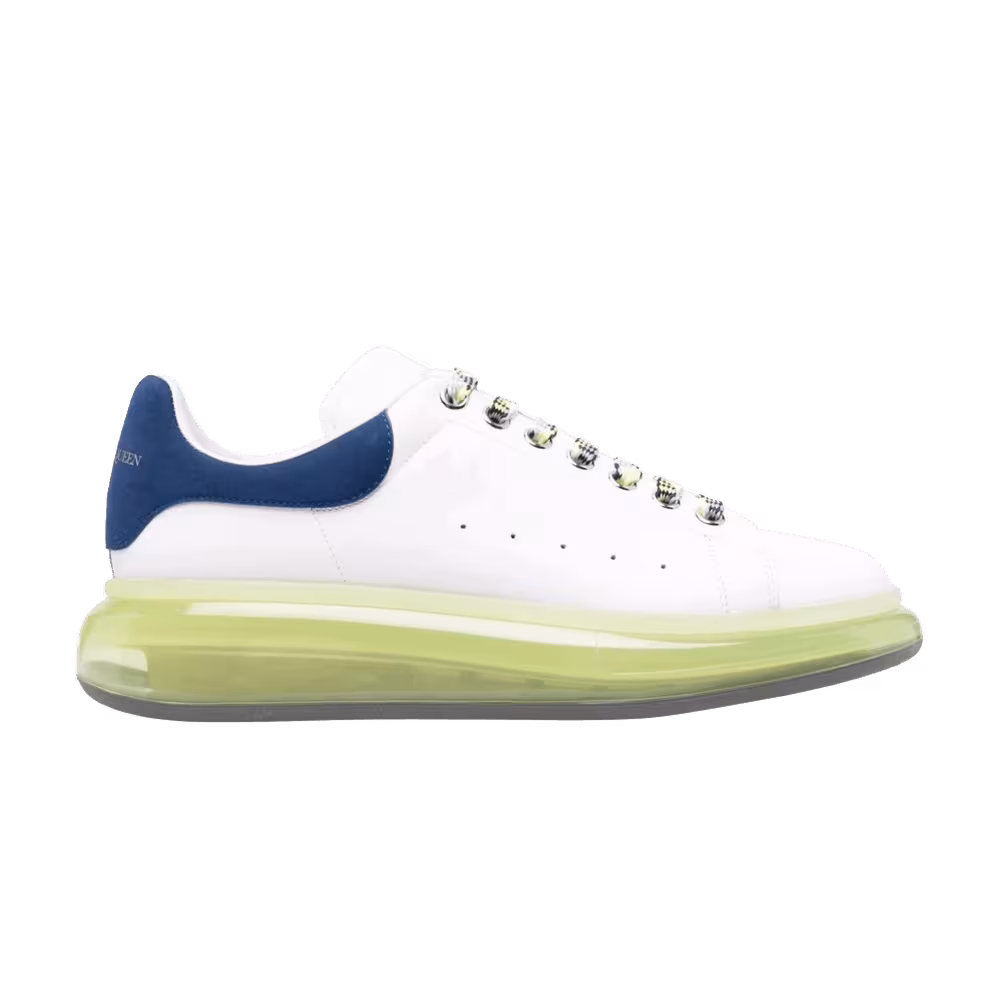 Alexander McQueen Women's Oversized Sneaker Clear Sole - Indigo Yellow
