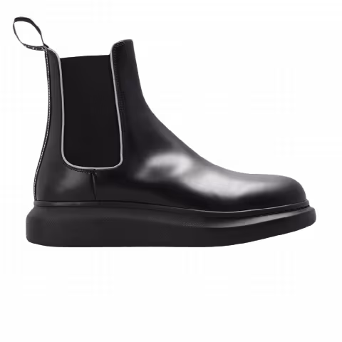 Alexander McQueen Hybrid Chelsea Boot 'Black Silver'
