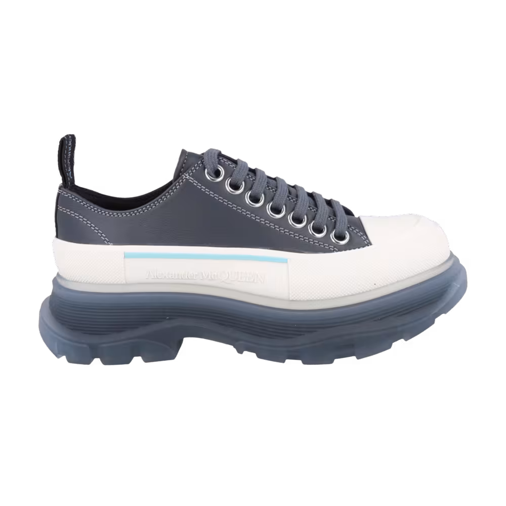 Alexander McQueen Women's Tread Slick Lace Up Navy White