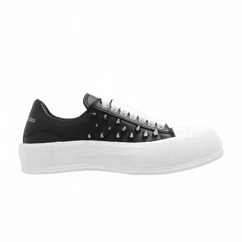 Alexander McQueen Deck Plimsoll Low 'Black Studded'