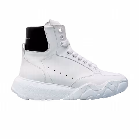 Alexander McQueen Court Trainer High 'White Black'