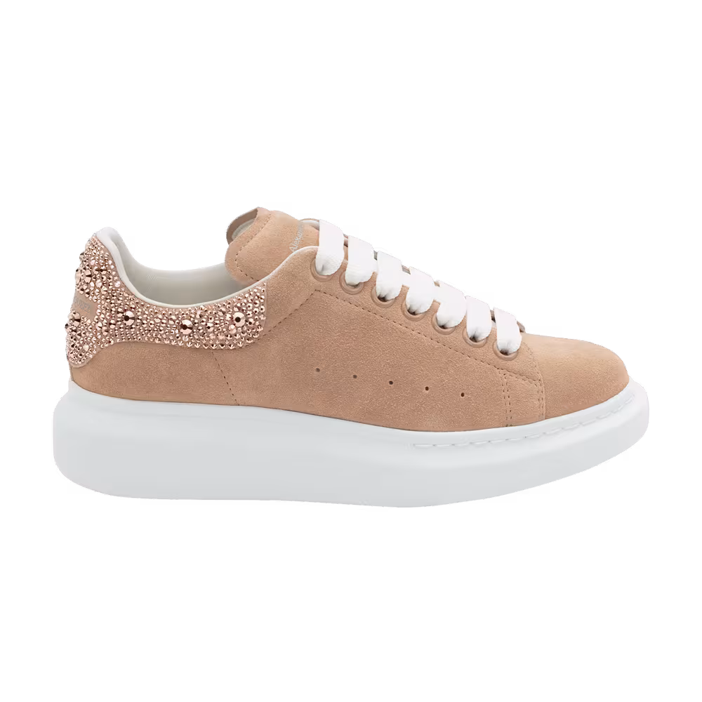 Alexander McQueen Women's Oversized Sneaker Rose Gold Crystals