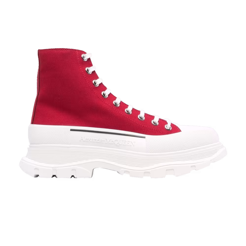 Alexander McQueen Tread Slick Boot Red