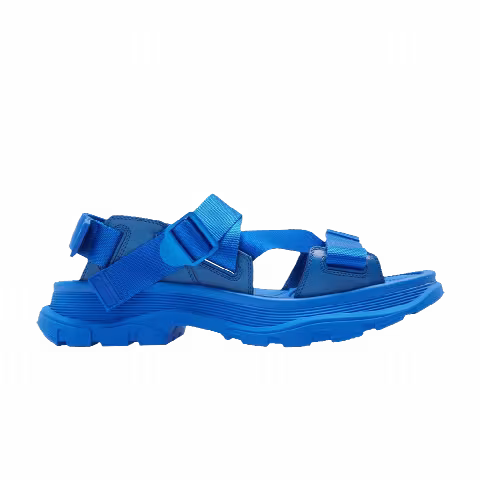 Alexander Mcqueen Strappy Leather Sport Sandal 'Ultramarine'