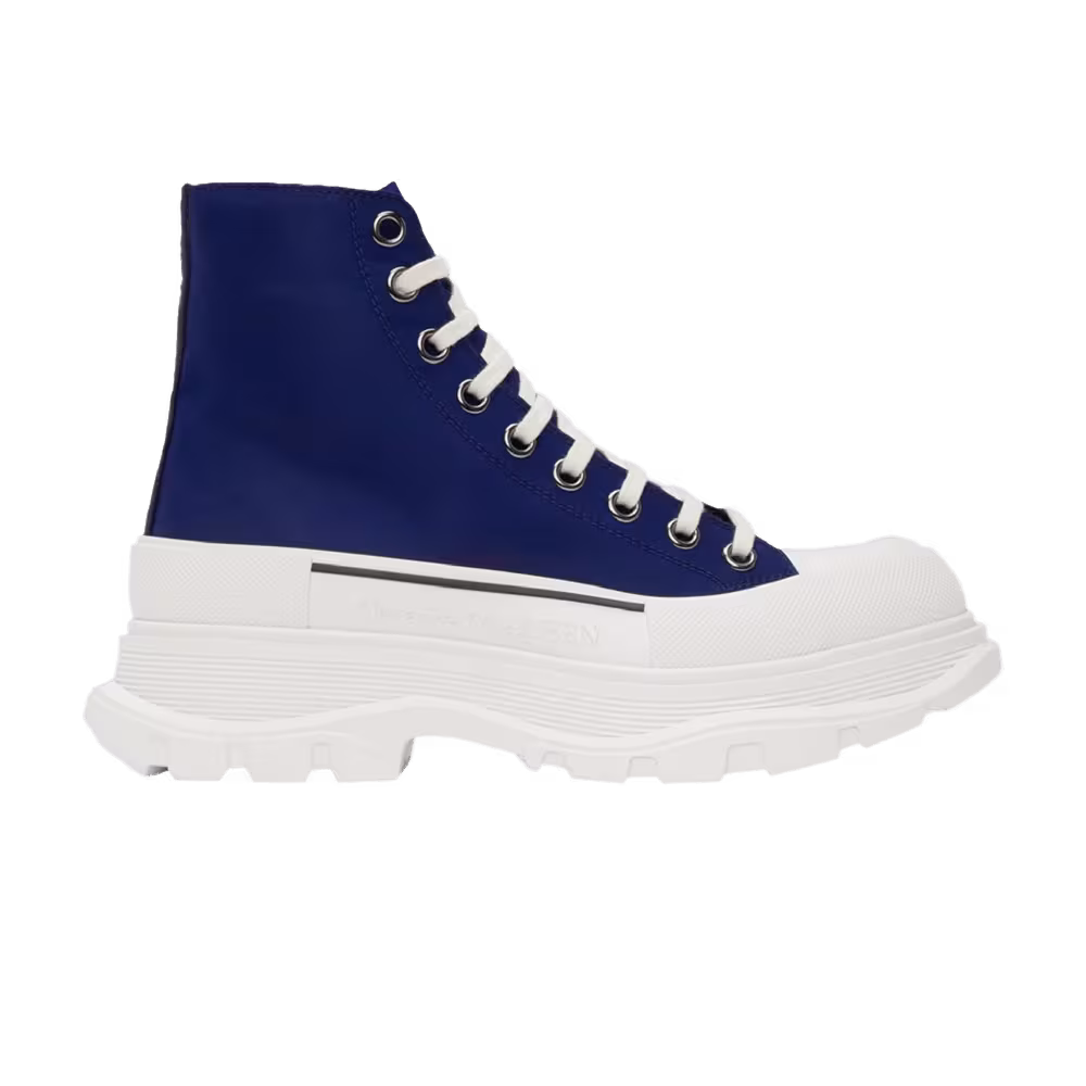 Alexander McQueen Tread Slick Boots Ink Blue