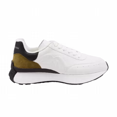 Alexander McQueen Sprint Runner 'White Black Khaki'