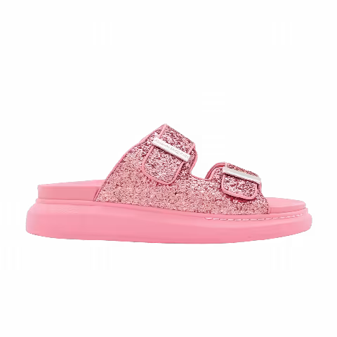 Alexander McQueen Wmns Oversized Hybrid Slide 'Pink Glitter'