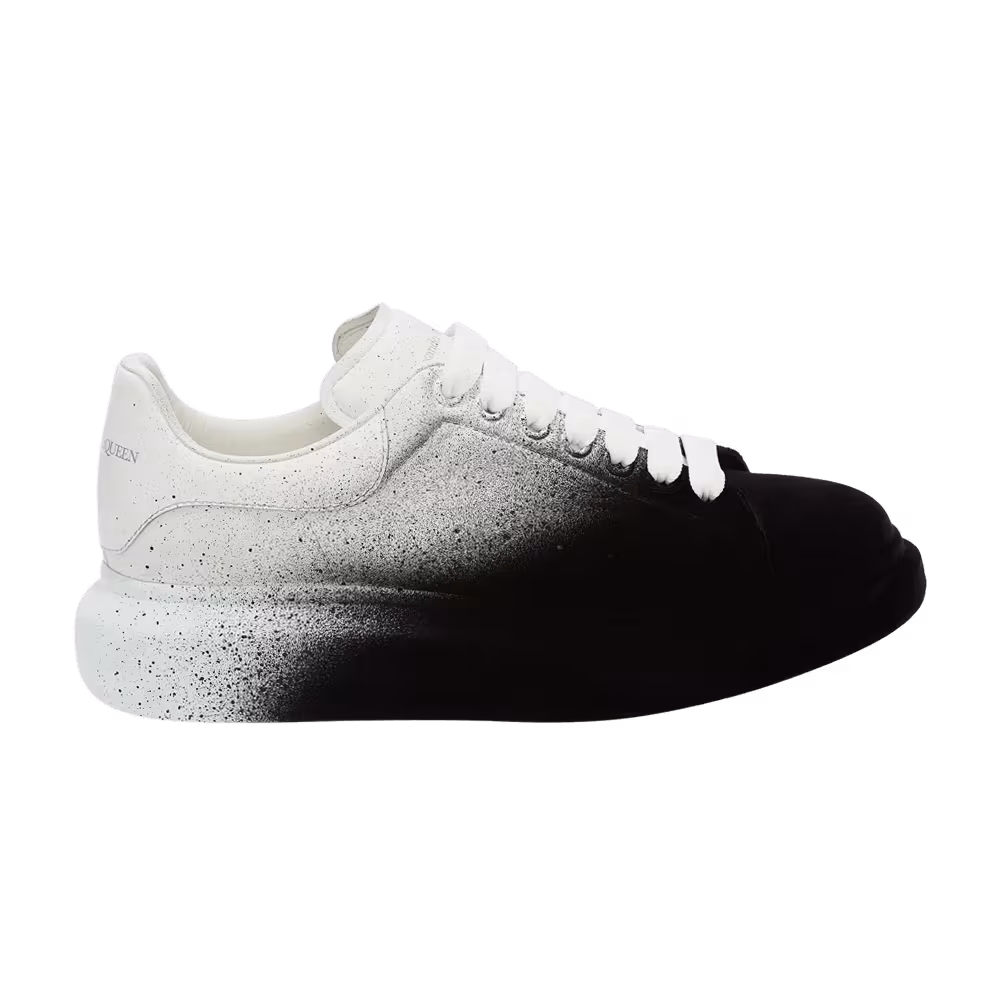 Alexander McQueen Oversized Sneaker White Black Spray