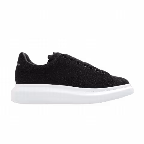 Alexander McQueen Oversized Sneaker 'Black White Glitter'