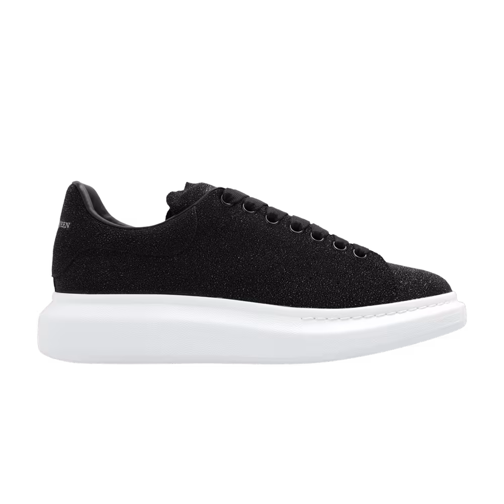 Alexander McQueen Oversized Sneaker Black White Glitter
