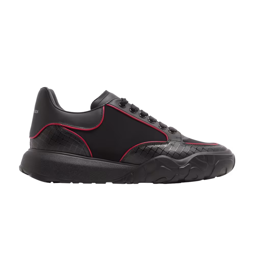Alexander McQueen Oversized Court Trainer Black Lust Red