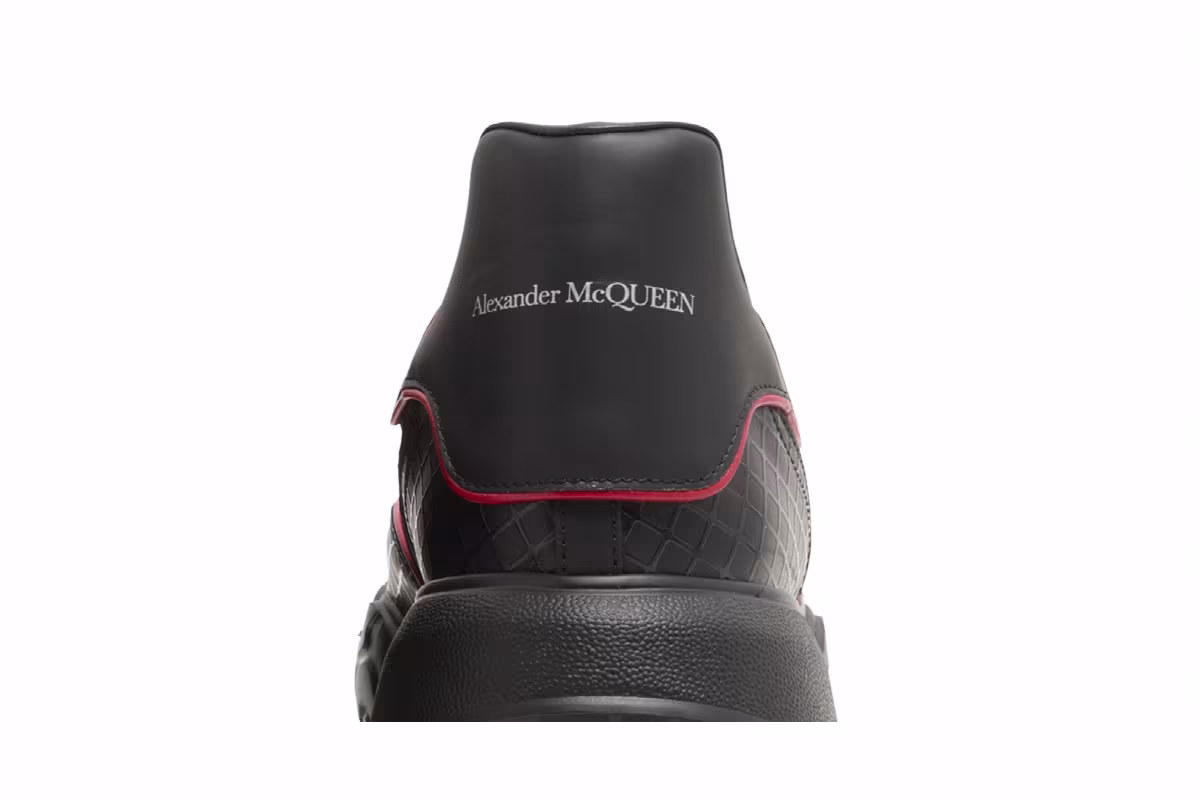 Alexander McQueen Oversized Court Trainer Black Lust Red, view 8