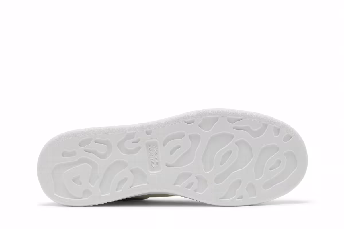 Alexander McQueen Oversized Sneaker White Grey Suede, view 5