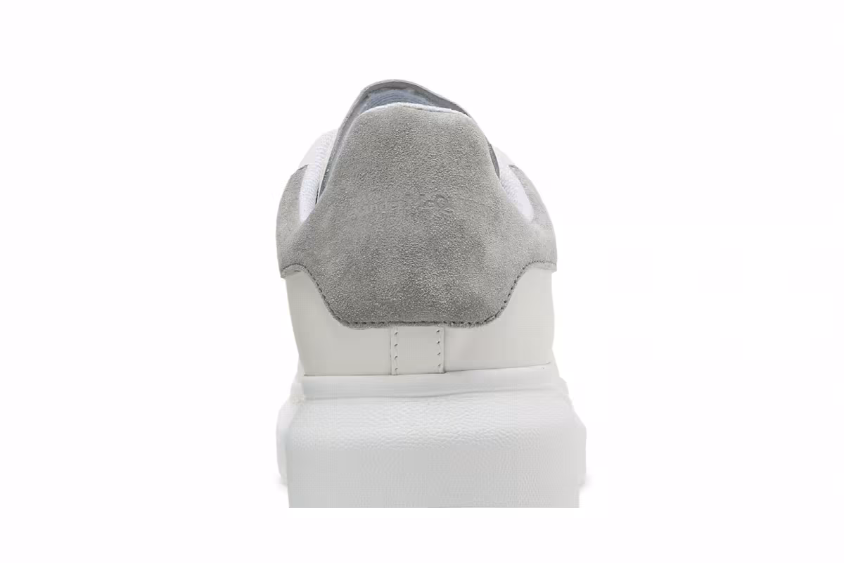 Alexander McQueen Oversized Sneaker White Grey Suede, view 8