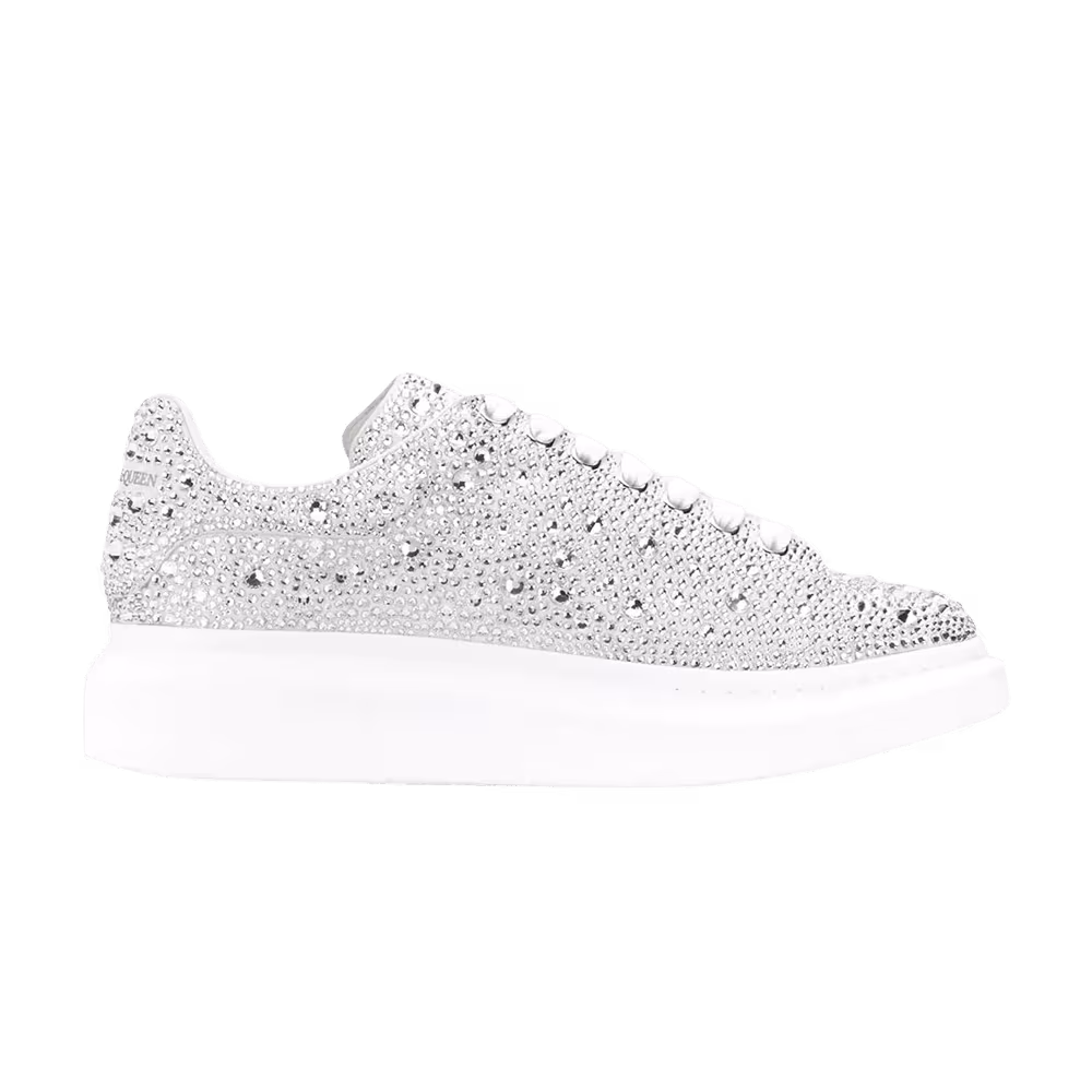 Alexander McQueen Oversized Sneaker White Crystal