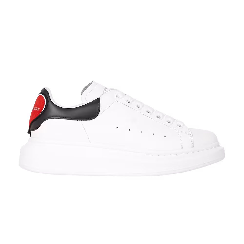 Alexander McQueen Women's Oversized Sneaker Heart - White Black Red
