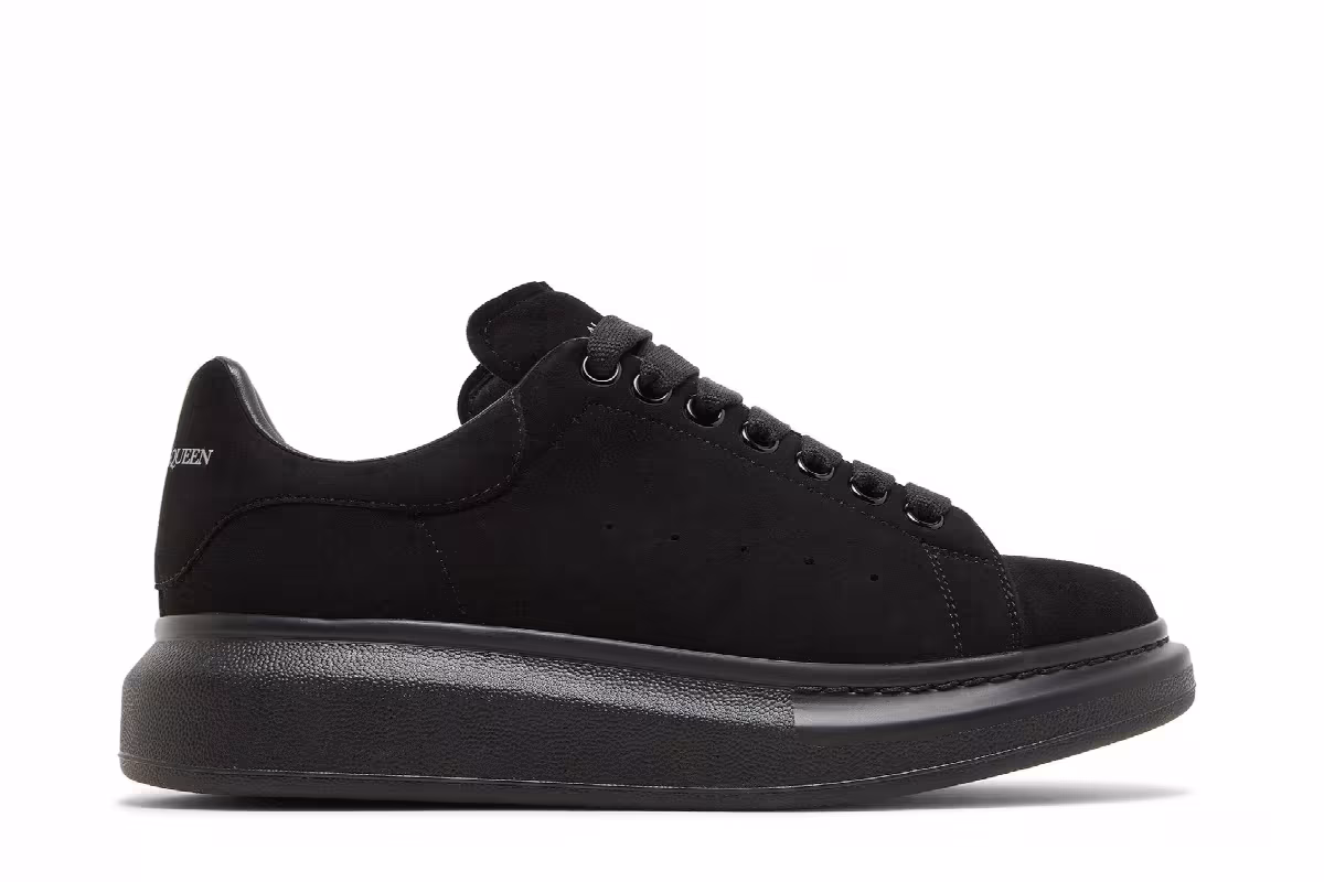 Alexander McQueen Oversized Sneaker Black Suede, view 2