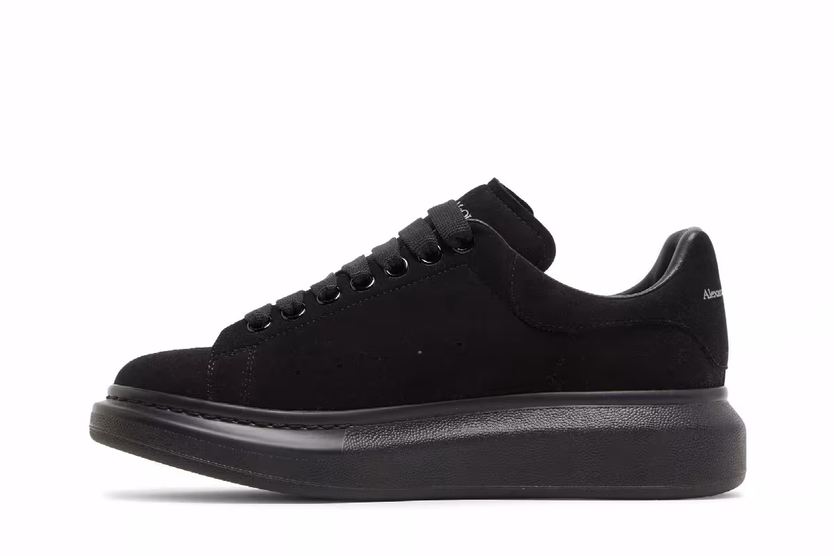 Alexander McQueen Oversized Sneaker Black Suede, view 4