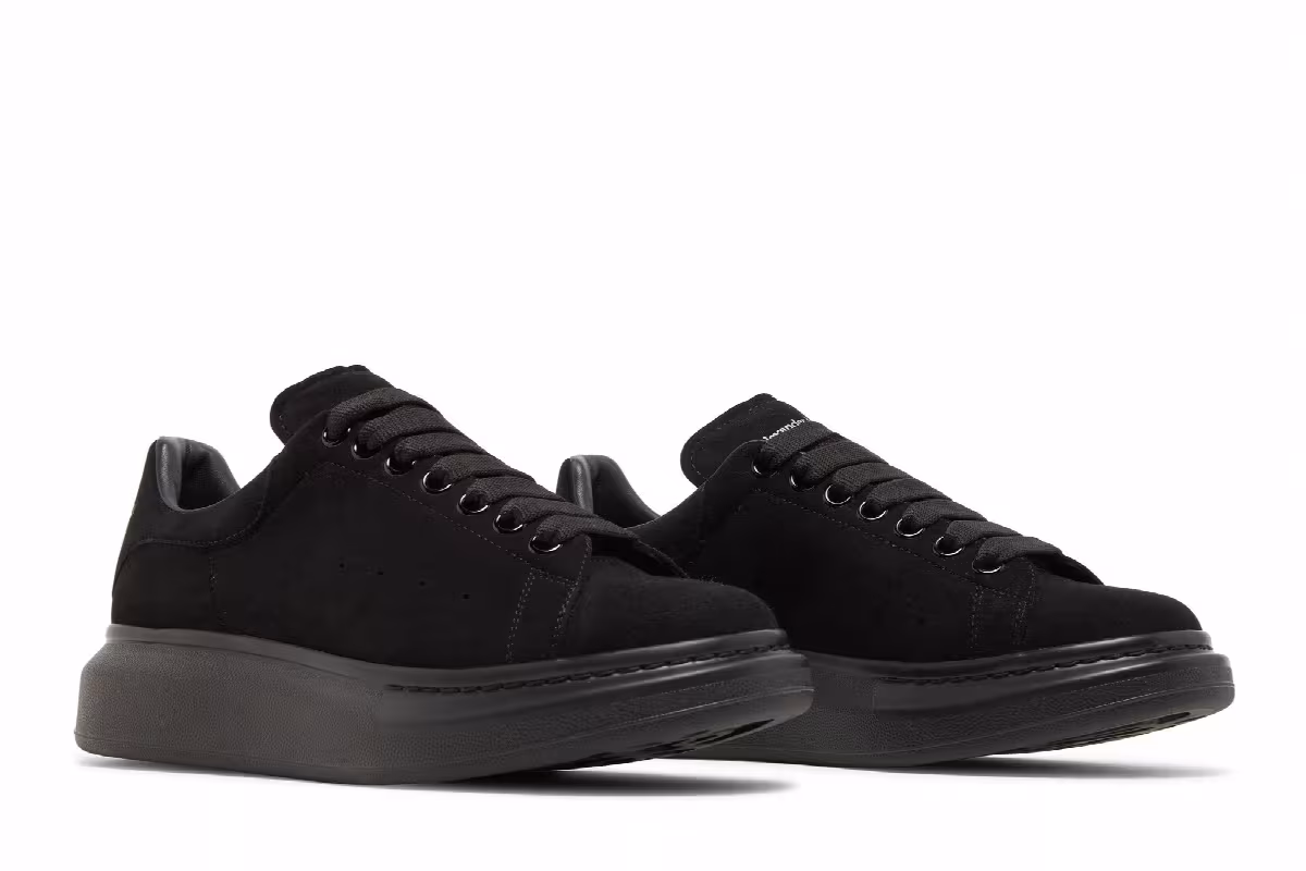 Alexander McQueen Oversized Sneaker Black Suede, view 9