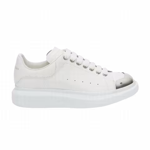 Alexander McQueen Wmns Oversized Sneaker 'White Metal Toe'
