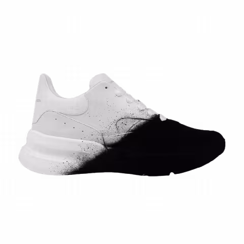 Alexander McQueen Oversized Runner 'White Black Spray'