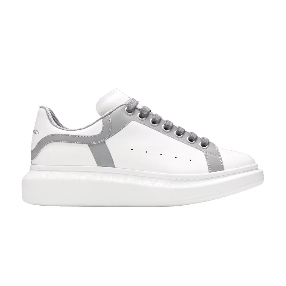 Alexander McQueen Oversized Sneaker White Silver