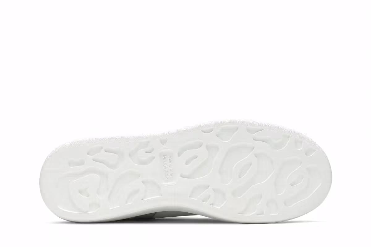 Alexander McQueen Oversized Sneaker White Silver, view 5