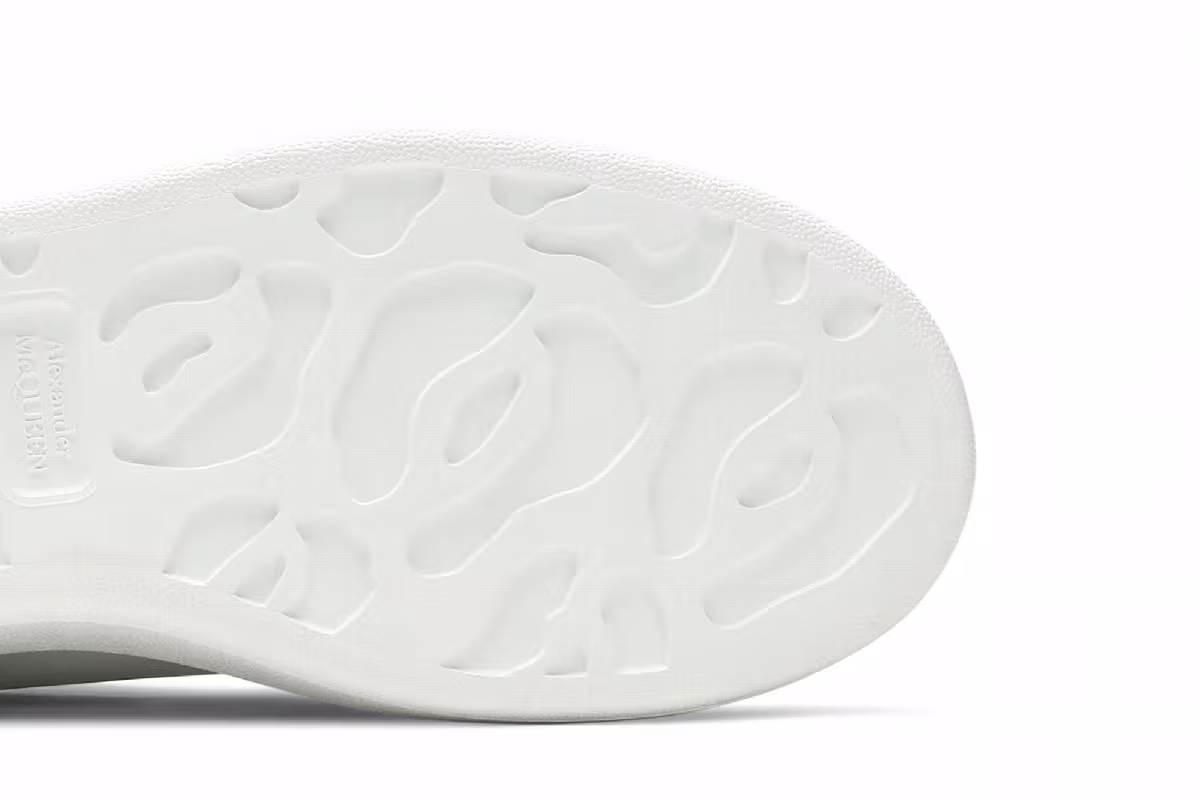 Alexander McQueen Oversized Sneaker White Silver, view 6