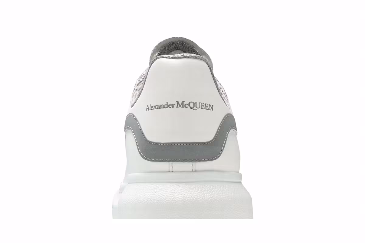 Alexander McQueen Oversized Sneaker White Silver, view 8