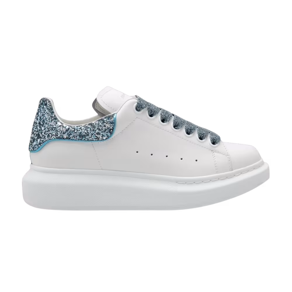 Alexander McQueen Women's Oversized Sneaker White Galaxy Blue