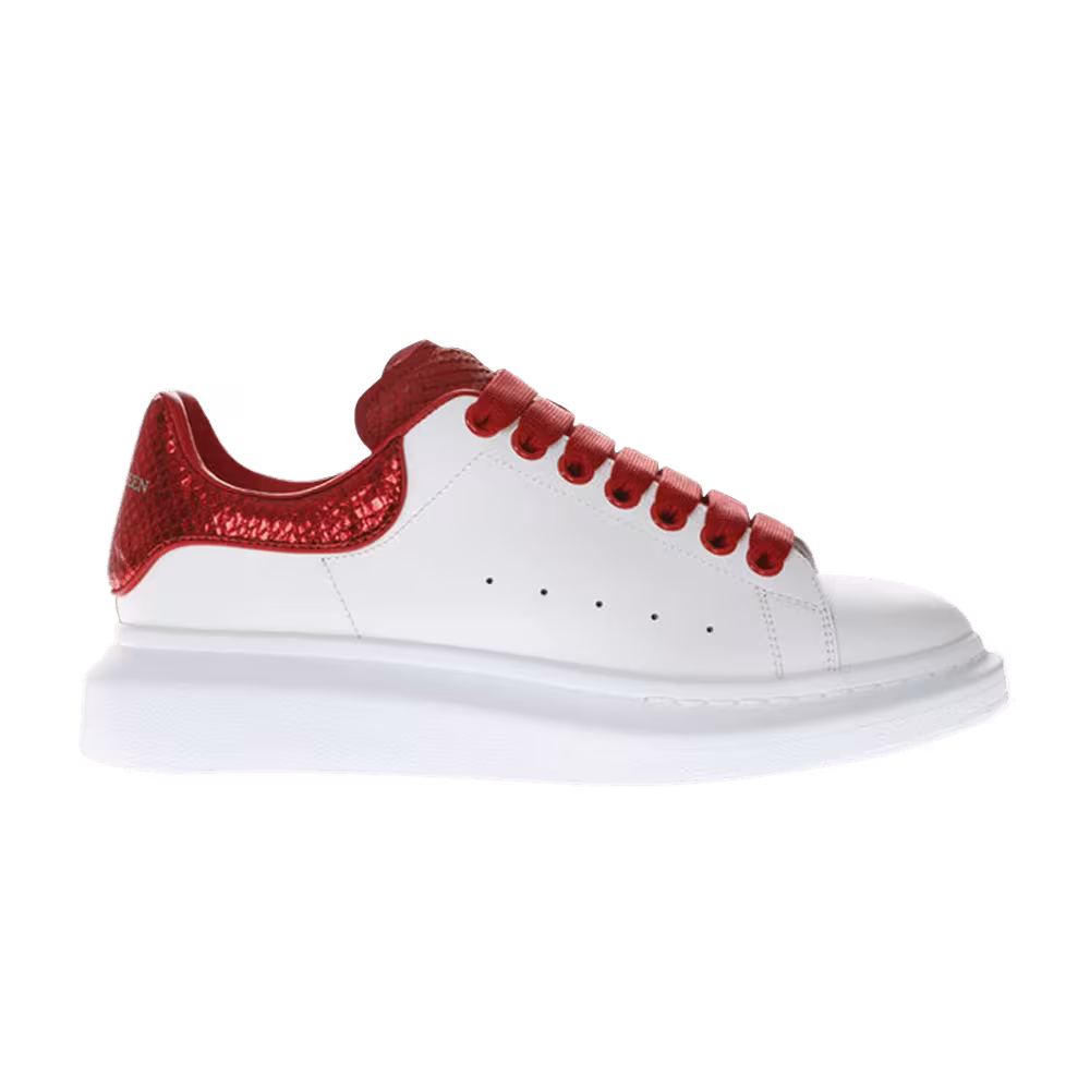 Alexander McQueen Oversized Sneaker Python Red