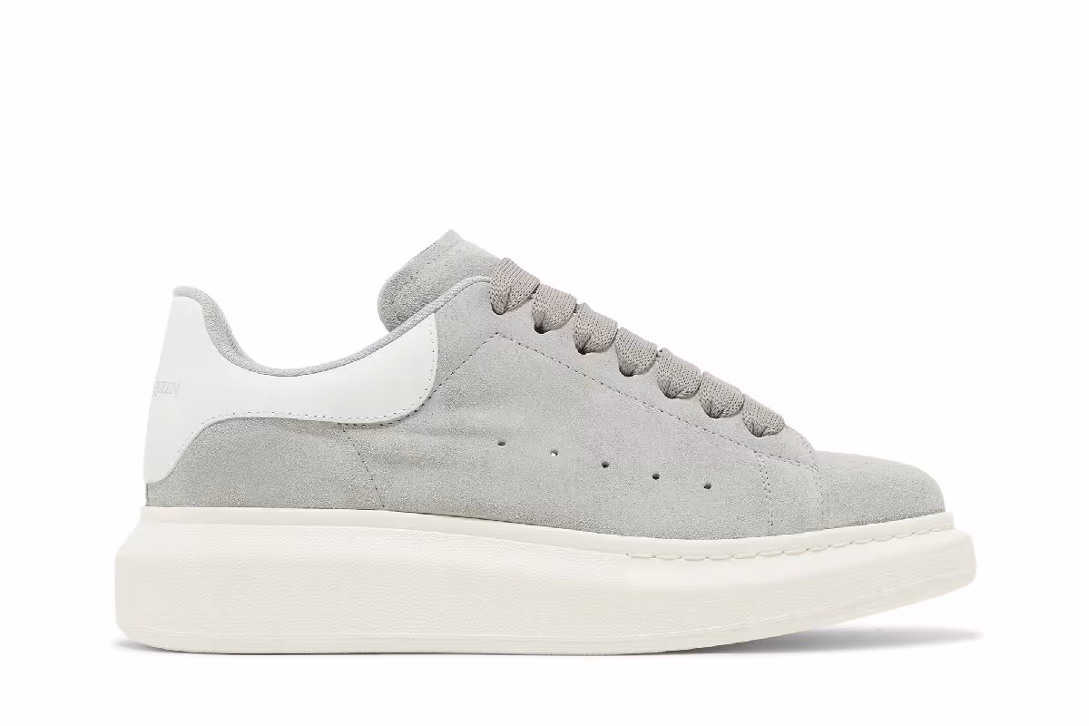 Alexander McQueen Women's Oversized Sneaker Dove Grey, view 2