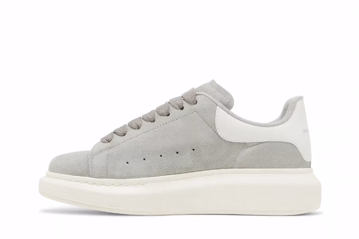 Alexander McQueen Women's Oversized Sneaker Dove Grey, view 4