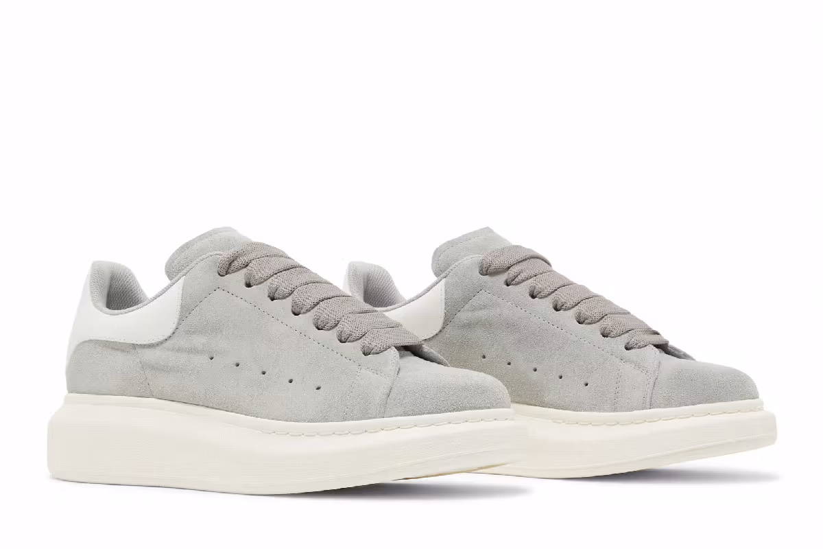 Alexander McQueen Women's Oversized Sneaker Dove Grey, view 9