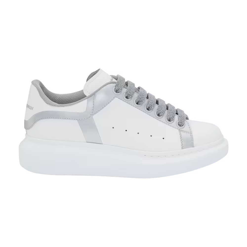 Alexander McQueen Oversized Sneaker White Silver