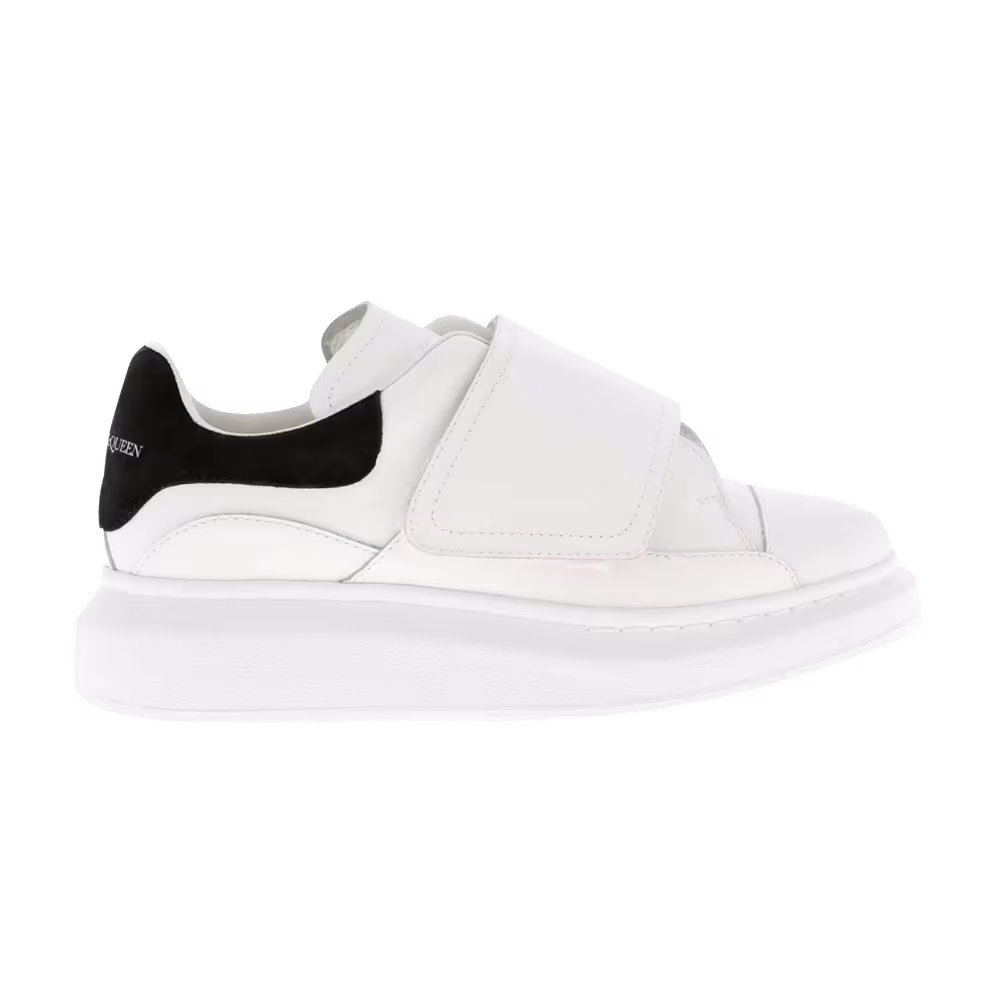 Alexander McQueen Women's Oversized Strap Sneaker White Black