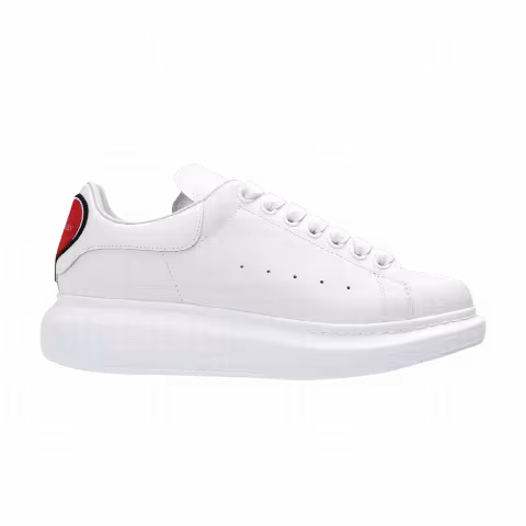 Alexander McQueen Wmns Oversized Sneaker 'Heart - White Red'
