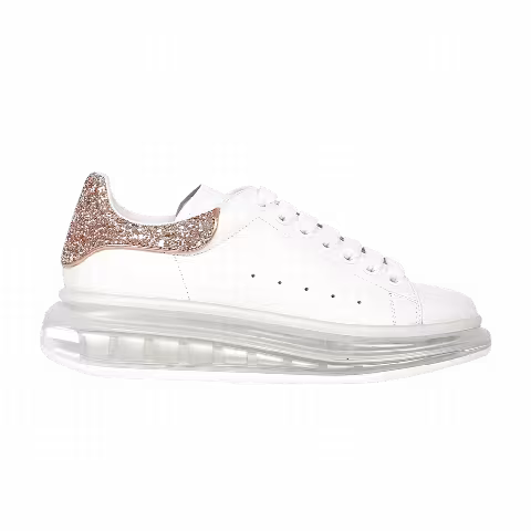 Alexander McQueen Wmns Oversized Sneaker 'Clear Sole - Pink Glitter'
