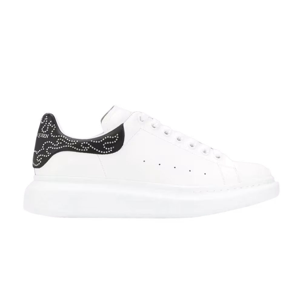 Alexander McQueen Oversized Sneaker White Studded Heel