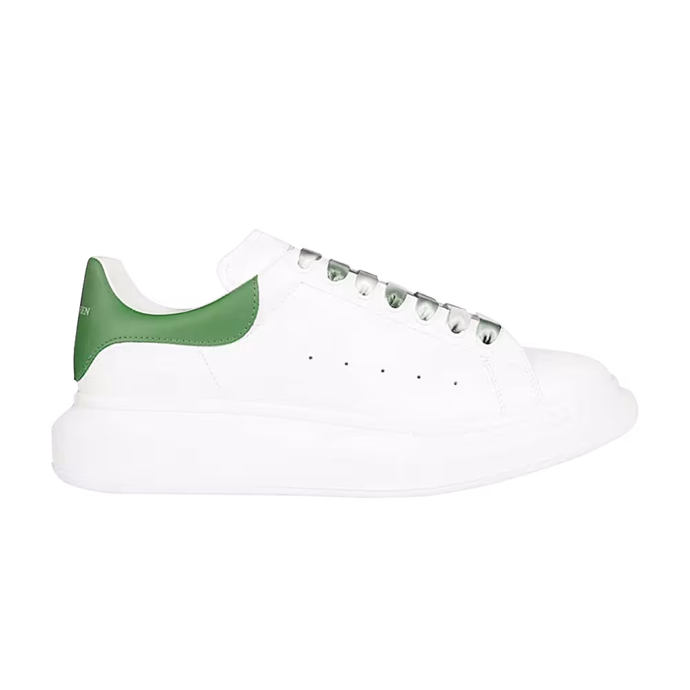 Alexander McQueen Oversized Sneaker White Green Ribbon Laces