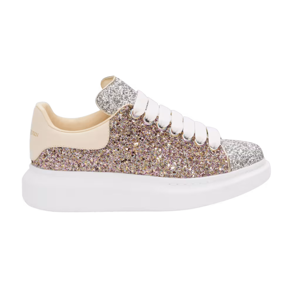 Alexander McQueen Women's Oversized Sneaker Galaxy Glitter - Candy